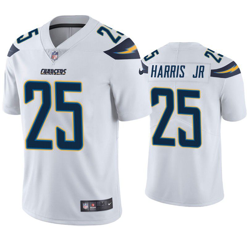 Men Los Angeles Chargers #25 Chris Harris Jr Nike White Limited NFL Jersey